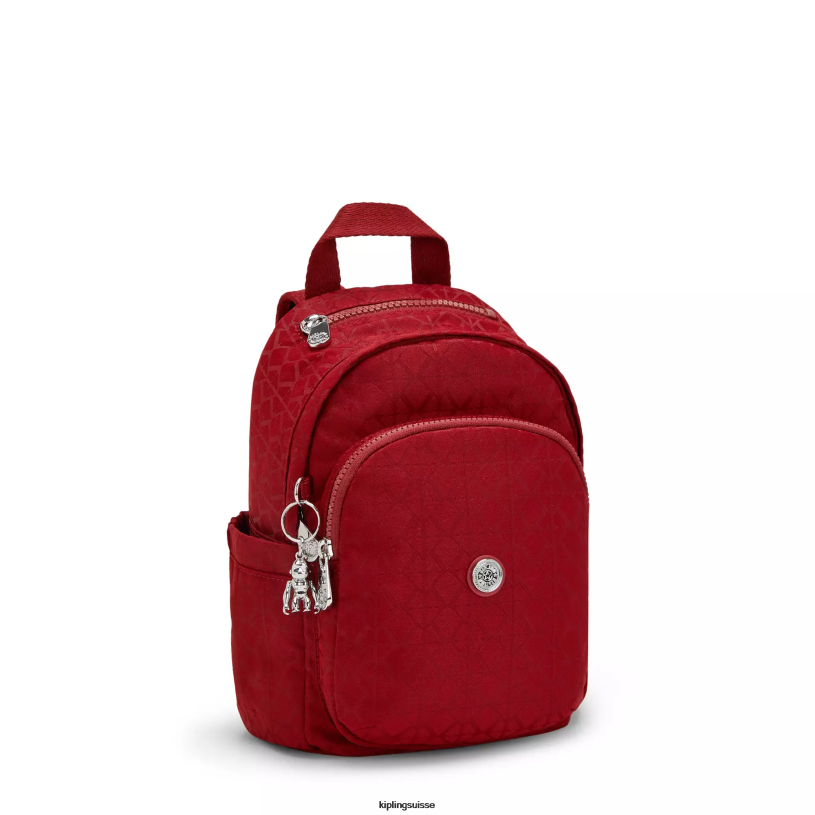 Kipling mini-sacs signature rouge femmes mini sac à dos delia FPRN387