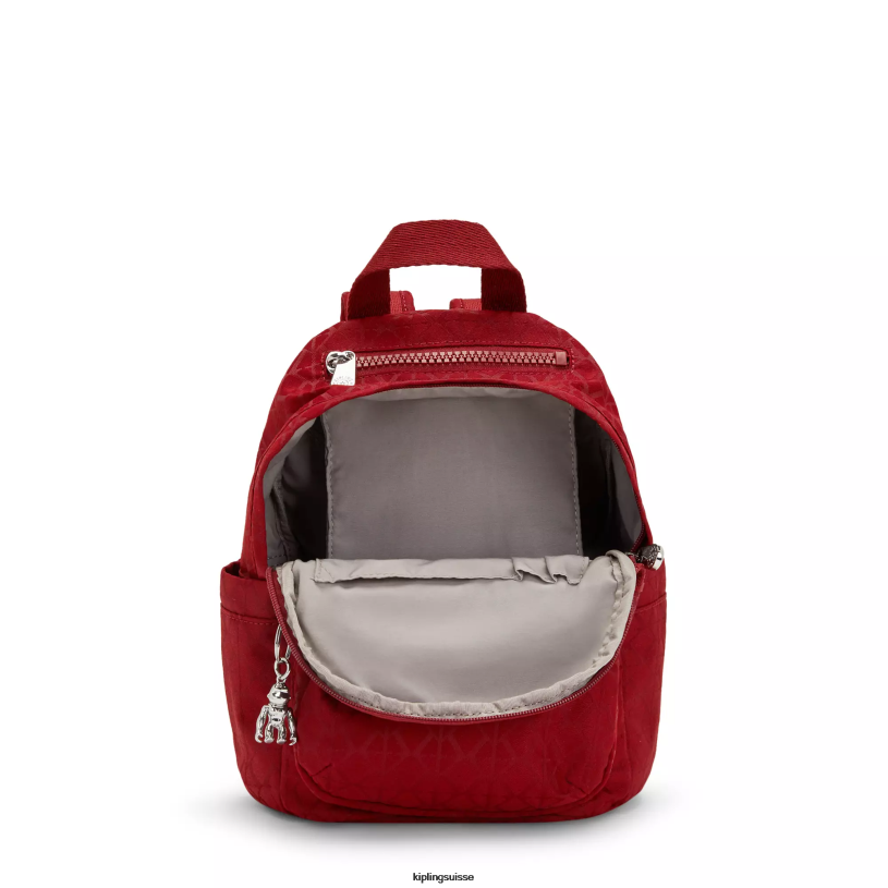 Kipling mini-sacs signature rouge femmes mini sac à dos delia FPRN387