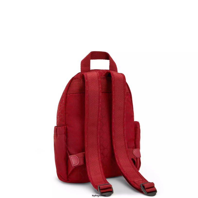 Kipling mini-sacs signature rouge femmes mini sac à dos delia FPRN387