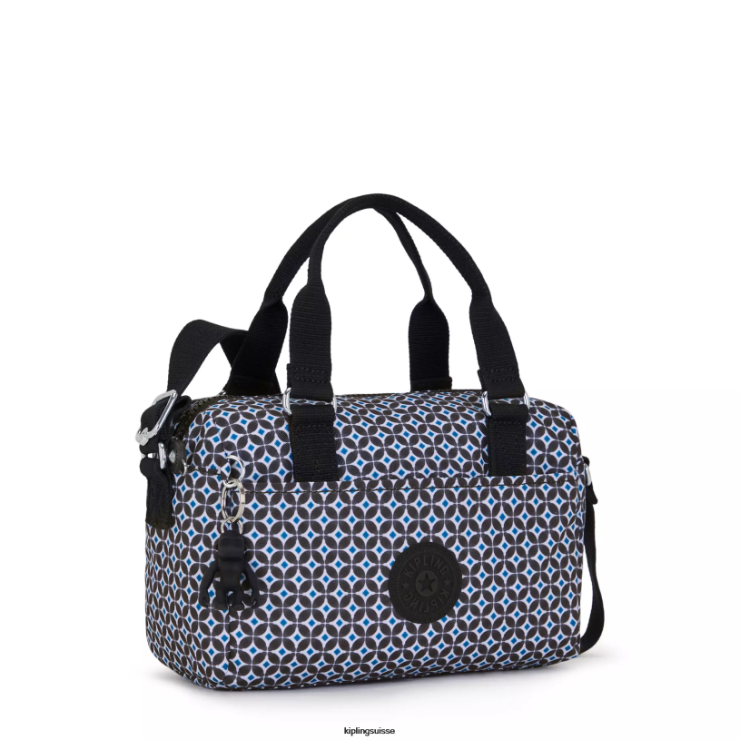 Kipling mini-sacs tuile noirâtre femmes mini sac à main imprimé folki FPRN1