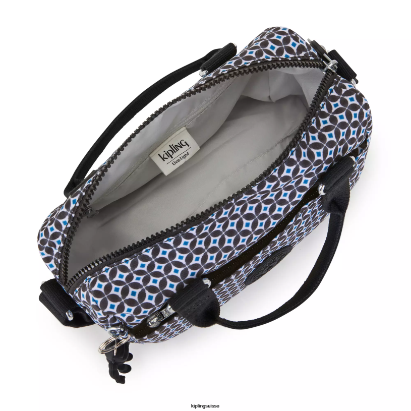 Kipling mini-sacs tuile noirâtre femmes mini sac à main imprimé folki FPRN1