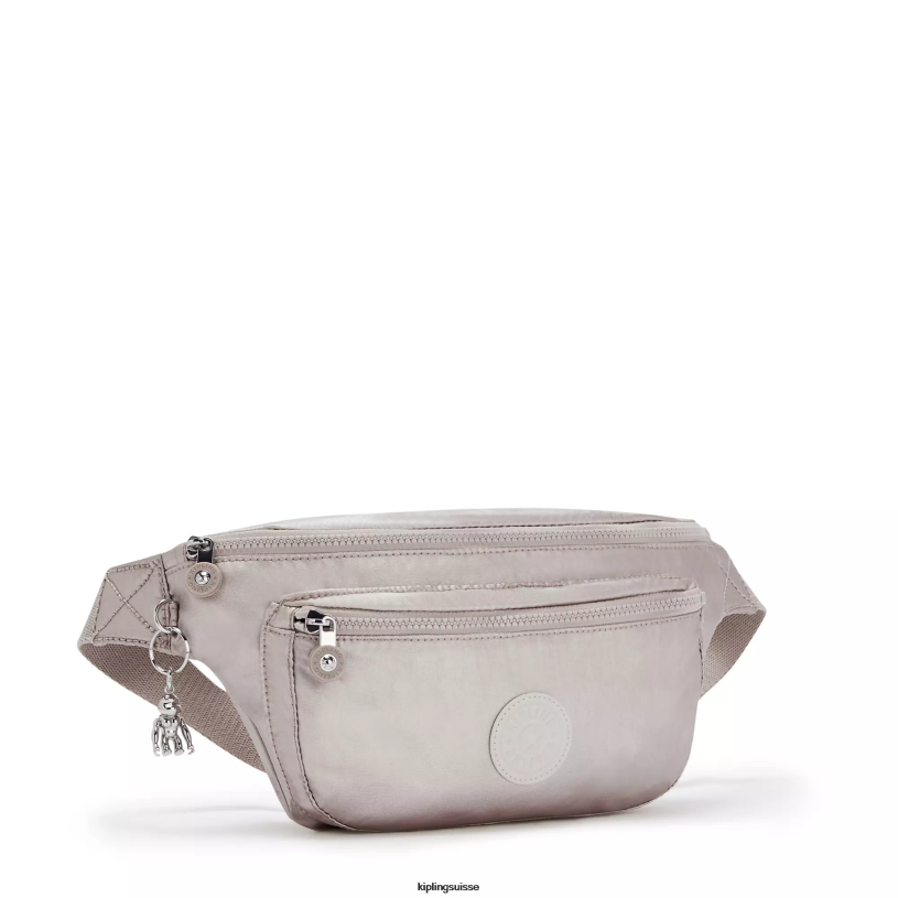 Kipling sac de taille lueur métallique femmes yasemina très grand sac banane métallisé FPRN285