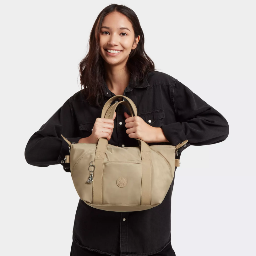 Kipling sacs à bandoulière beige naturel femmes mini sac porté épaule art FPRN67