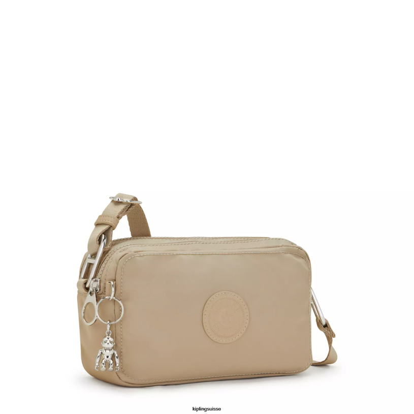 Kipling sacs à bandoulière beige naturel femmes sac porté épaule Milda FPRN69