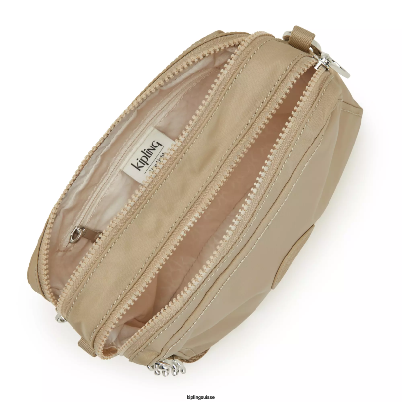 Kipling sacs à bandoulière beige naturel femmes sac porté épaule Milda FPRN69