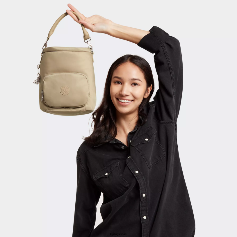 Kipling sacs à bandoulière beige naturel femmes sac porté épaule kyla FPRN178