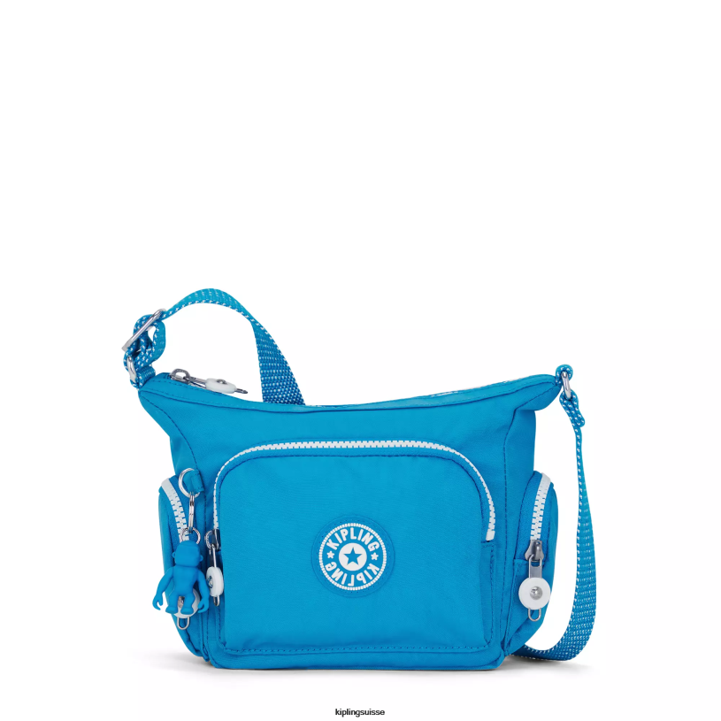 Kipling sacs à bandoulière bleu impatient femmes mini sac à bandoulière gabbie FPRN22 - Cliquez sur l'image pour la fermer