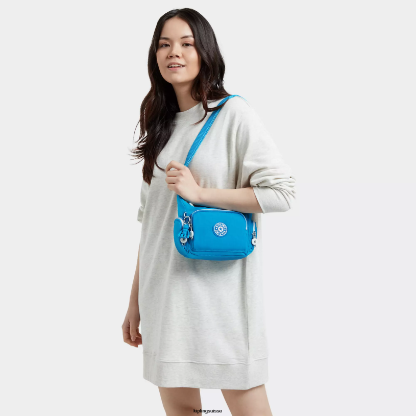 Kipling sacs à bandoulière bleu impatient femmes mini sac à bandoulière gabbie FPRN22