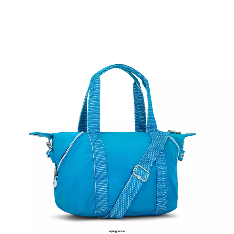 Kipling sacs à bandoulière bleu impatient femmes mini sac porté épaule art FPRN40