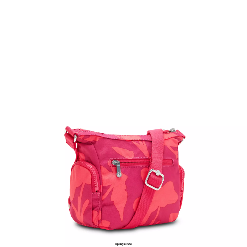 Kipling sacs à bandoulière fleur de corail femmes gabbie mini sac à bandoulière imprimé FPRN138