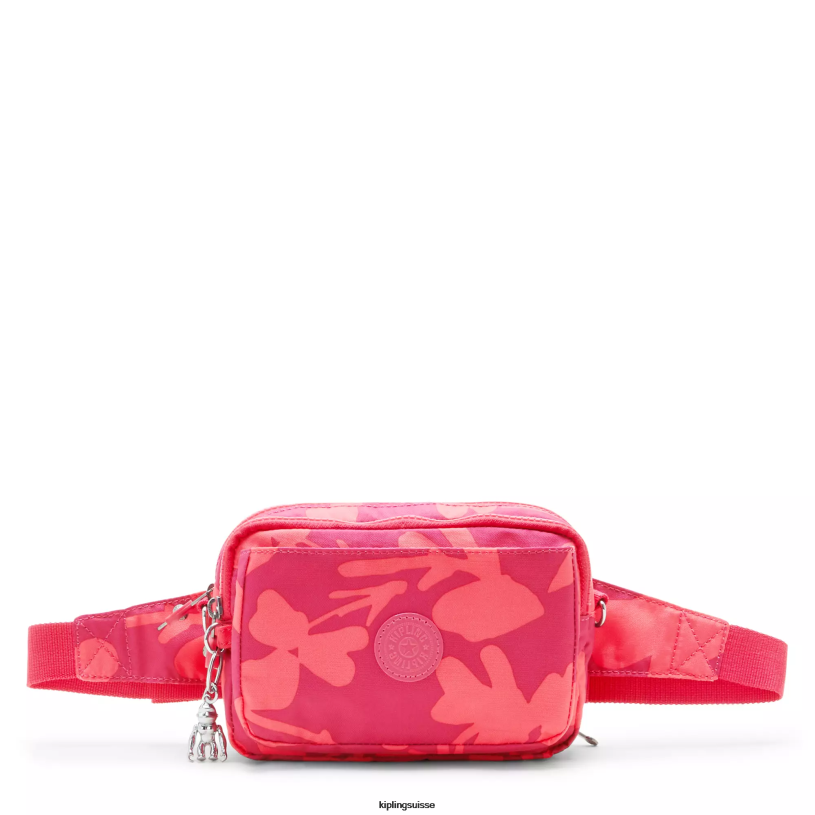 Kipling sacs à bandoulière fleur de corail femmes sac à bandoulière convertible à imprimés multiples abanu FPRN320