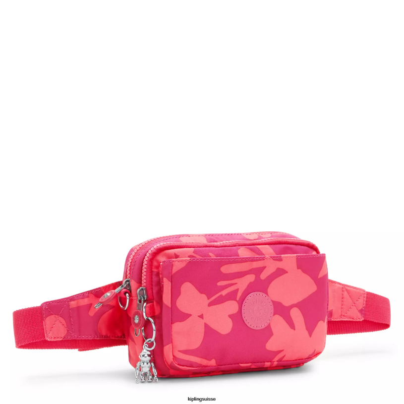 Kipling sacs à bandoulière fleur de corail femmes sac à bandoulière convertible à imprimés multiples abanu FPRN320