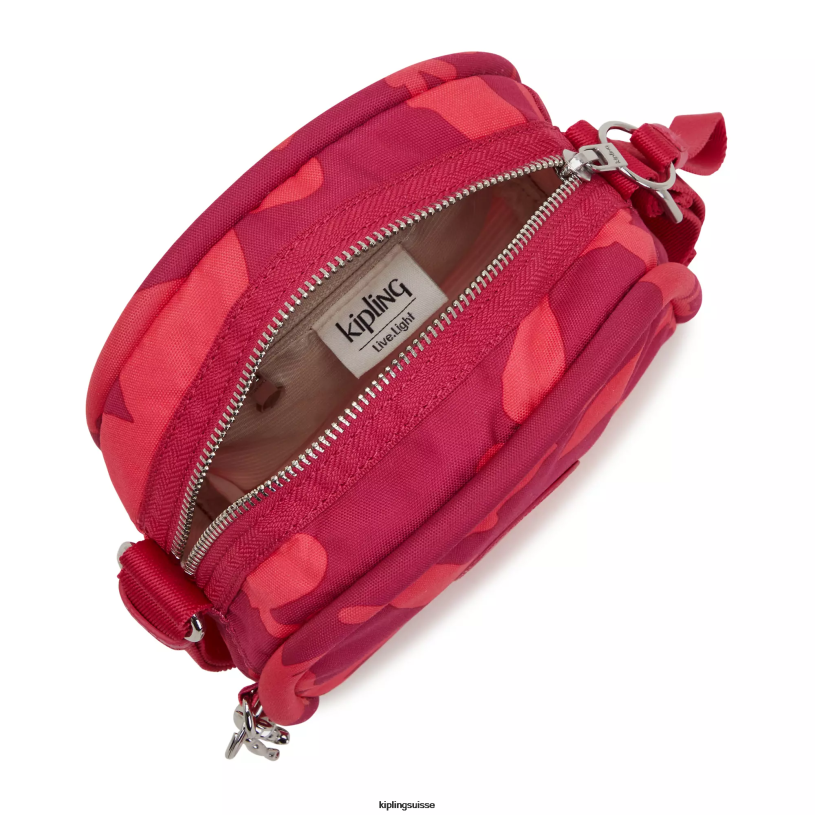 Kipling sacs à bandoulière fleurs de corail femmes sac à bandoulière imprimé jesper FPRN189