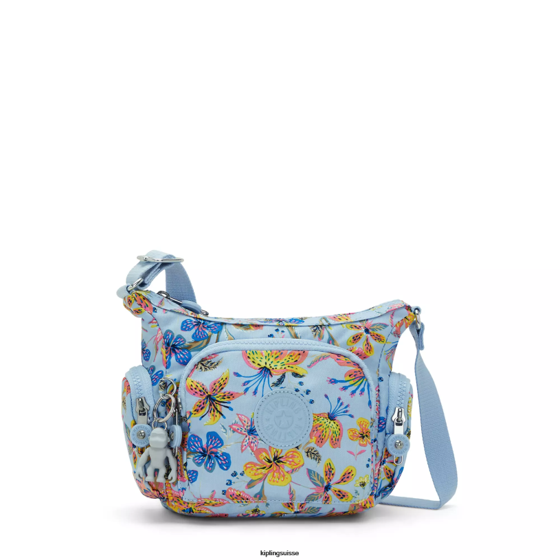 Kipling sacs à bandoulière fleurs sauvages femmes gabbie mini sac à bandoulière imprimé FPRN141