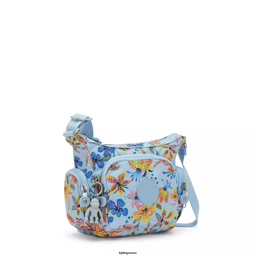 Kipling sacs à bandoulière fleurs sauvages femmes gabbie mini sac à bandoulière imprimé FPRN141