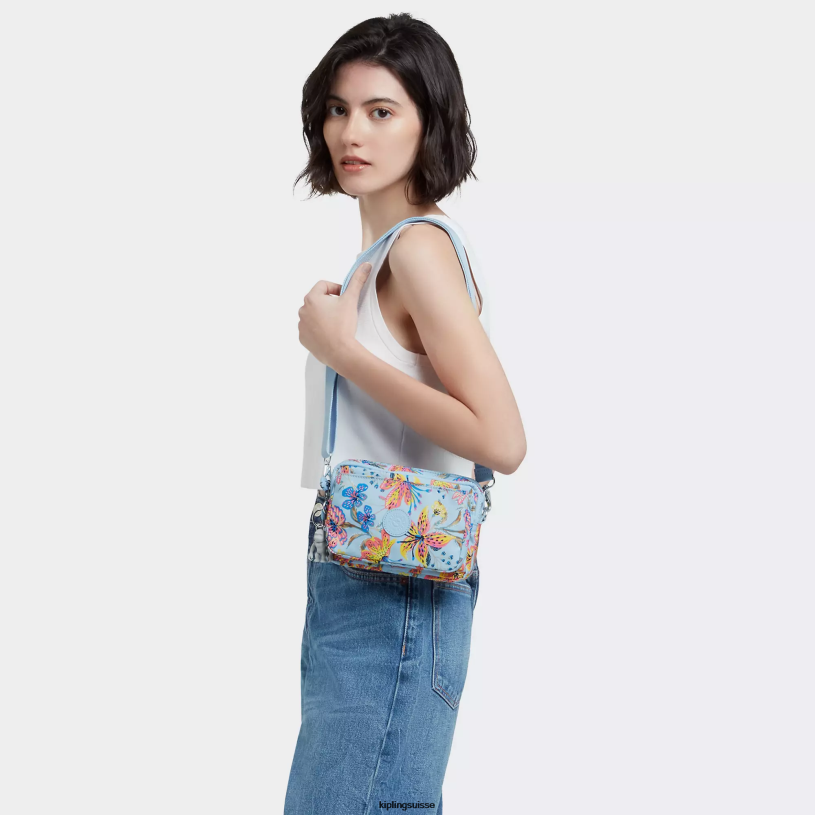 Kipling sacs à bandoulière fleurs sauvages femmes sac à bandoulière convertible à imprimés multiples abanu FPRN323