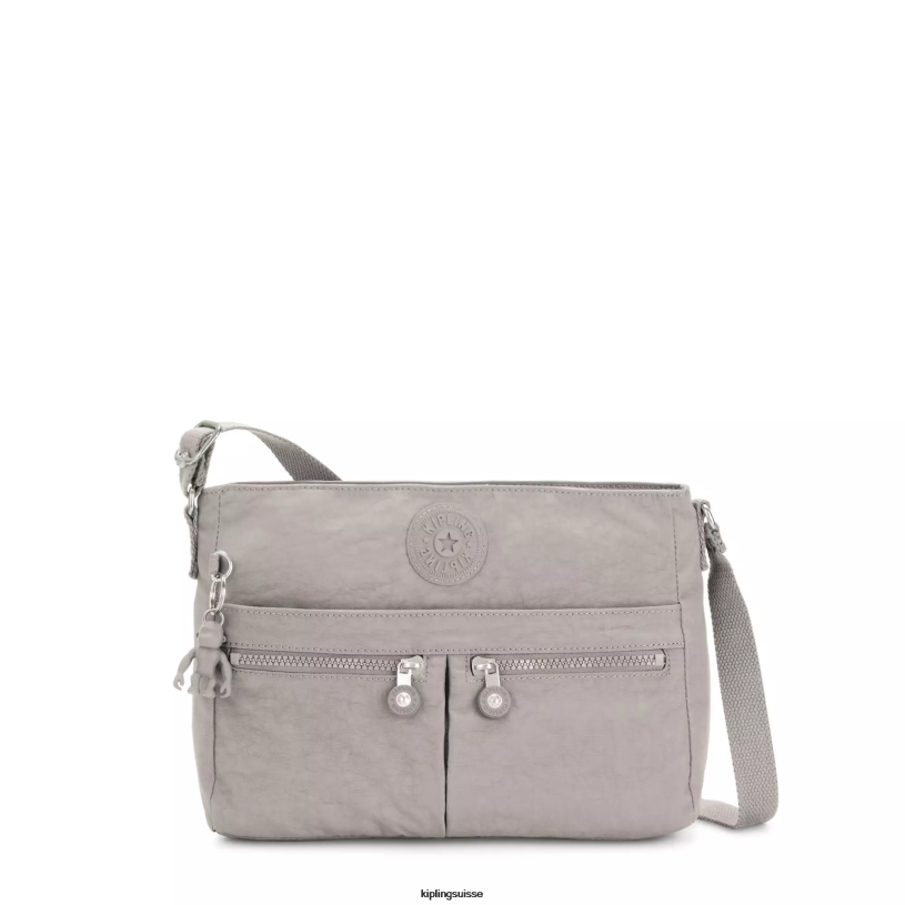 Kipling sacs à bandoulière gris gris femmes nouveau sac à bandoulière angie FPRN167 - Cliquez sur l'image pour la fermer