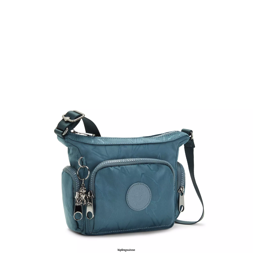 Kipling sacs à bandoulière gris nocturne femmes gabbie mini sac à bandoulière imprimé FPRN102