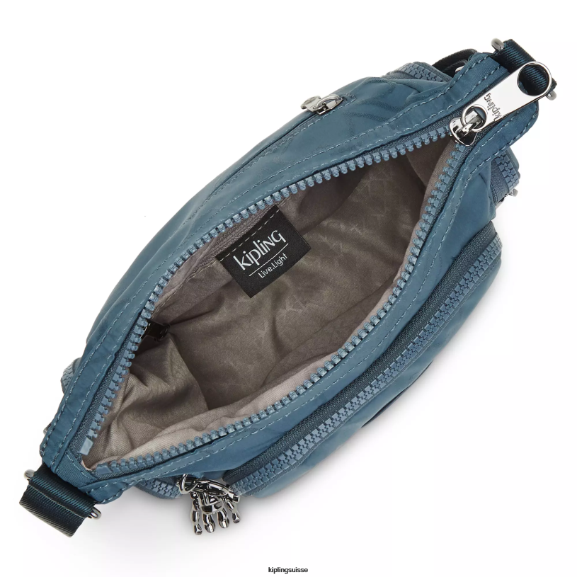 Kipling sacs à bandoulière gris nocturne femmes gabbie mini sac à bandoulière imprimé FPRN102