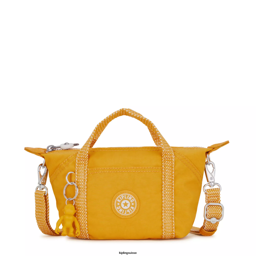 Kipling sacs à bandoulière jaune rapide femmes sac à bandoulière compact art FPRN2