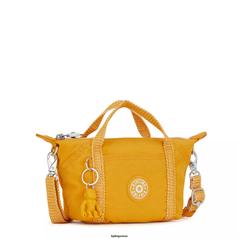 Kipling sacs à bandoulière jaune rapide femmes sac à bandoulière compact art FPRN2