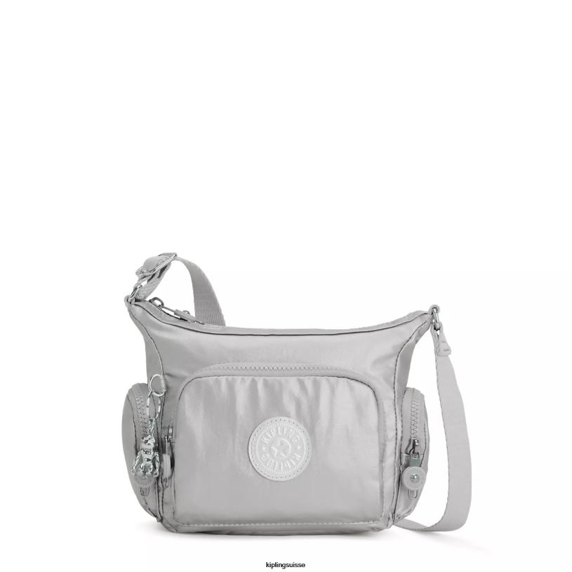 Kipling sacs à bandoulière métallique brillant femmes gabbie mini sac à bandoulière métallisé FPRN202 - Cliquez sur l'image pour la fermer