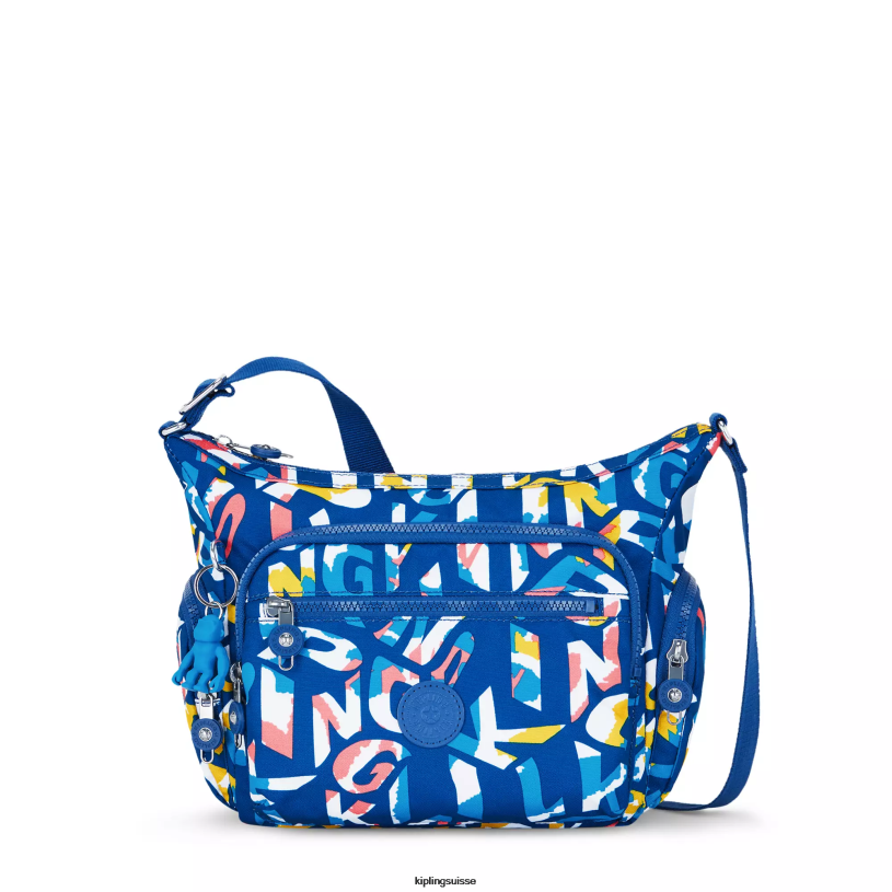 Kipling sacs à bandoulière néon femmes gabbie petit sac à bandoulière imprimé FPRN146