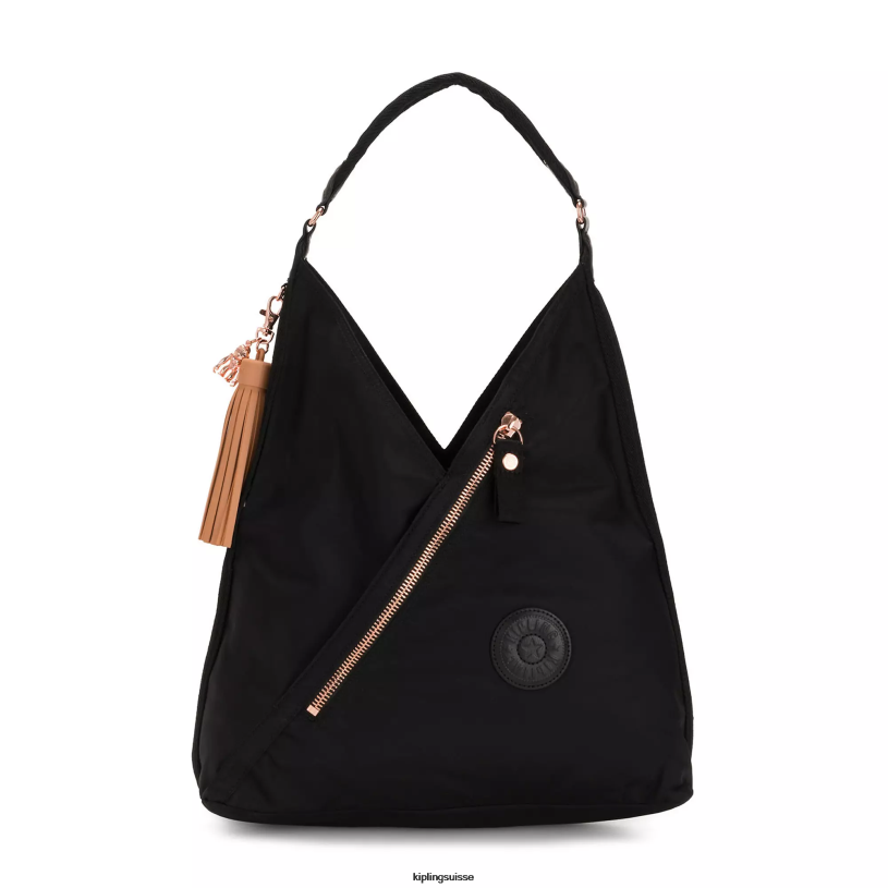 Kipling sacs à bandoulière rose noir femmes sac porté épaule olina FPRN254 - Cliquez sur l'image pour la fermer