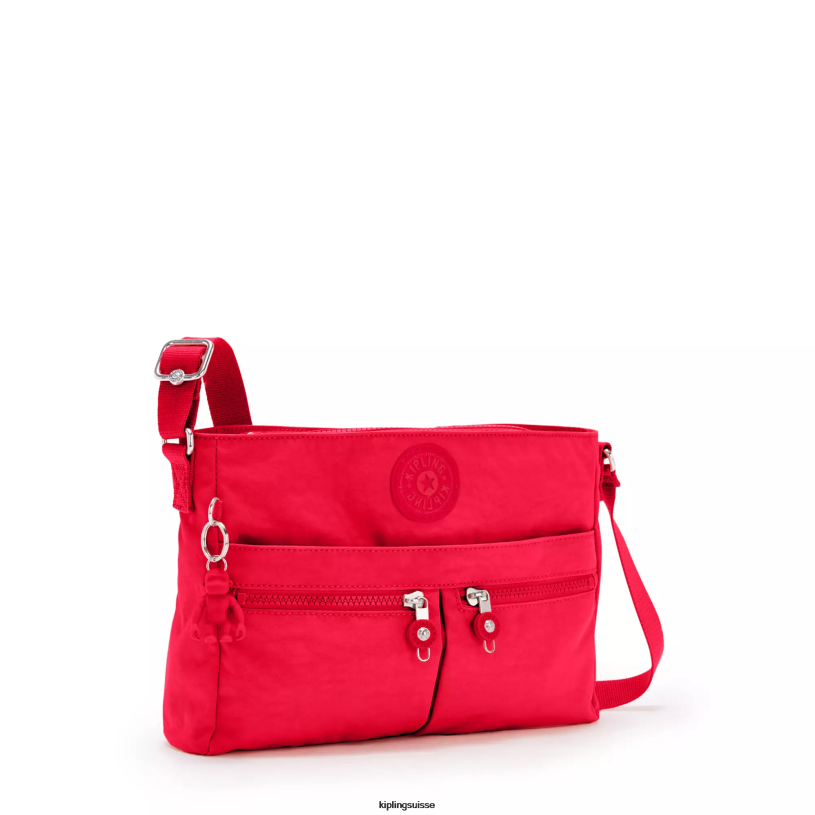 Kipling sacs à bandoulière rouge rouge femmes nouveau sac à bandoulière angie FPRN171