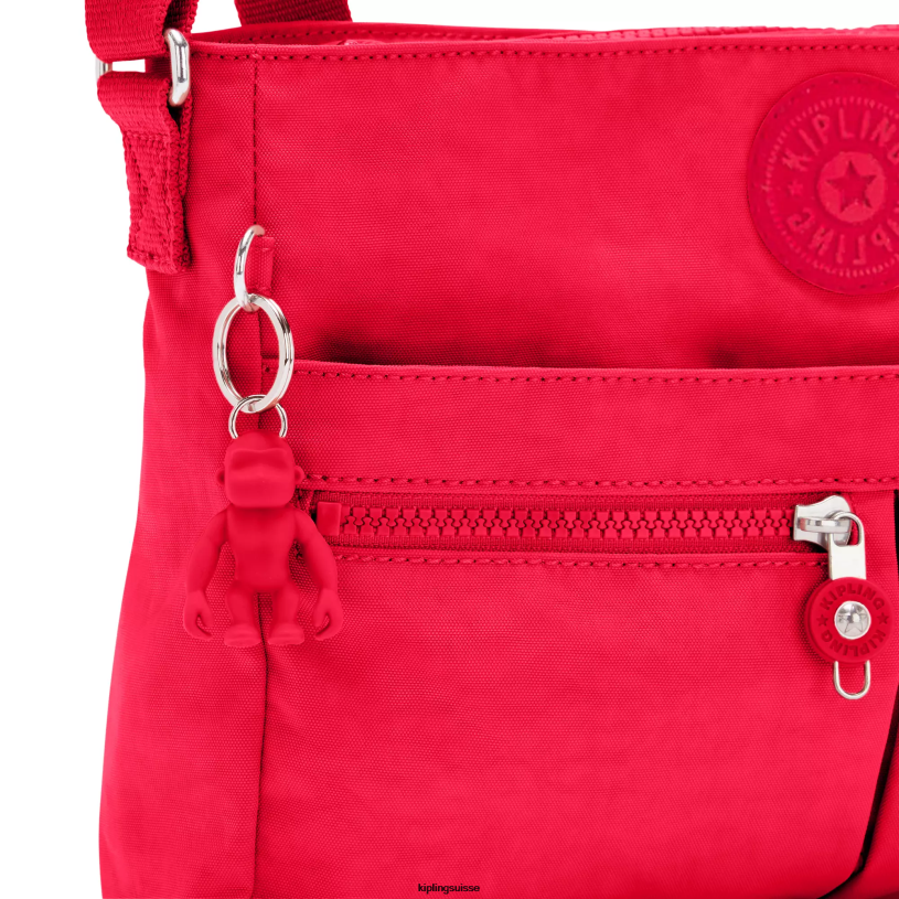 Kipling sacs à bandoulière rouge rouge femmes nouveau sac à bandoulière angie FPRN171