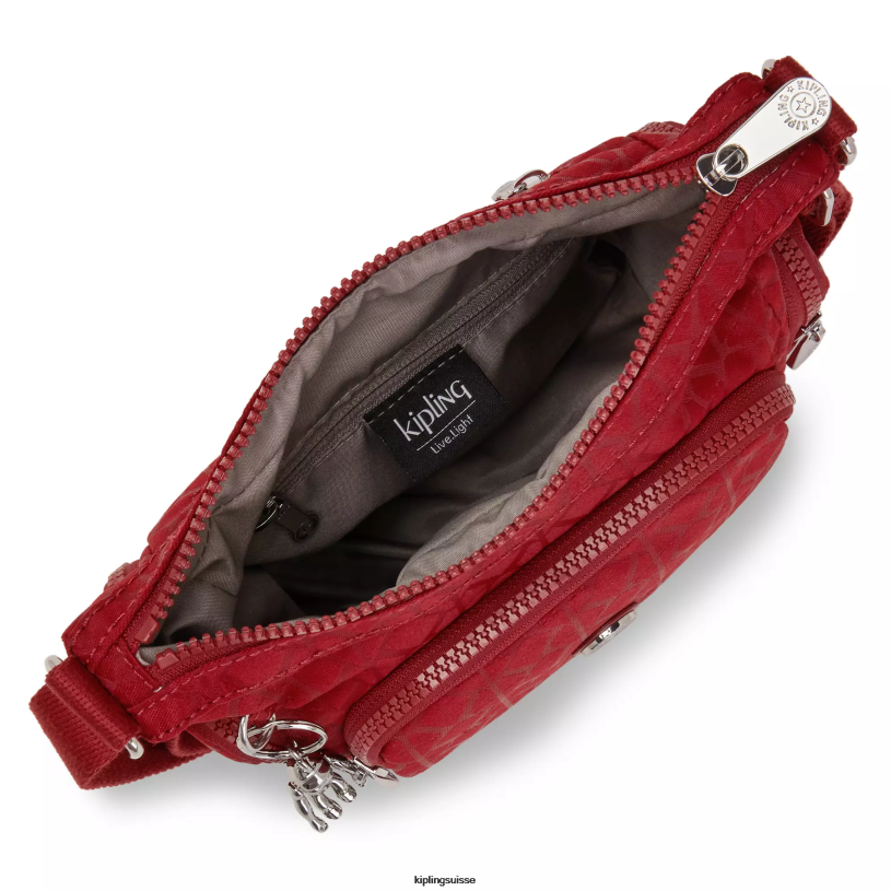 Kipling sacs à bandoulière signature rouge femmes mini sac à bandoulière gabbie FPRN73