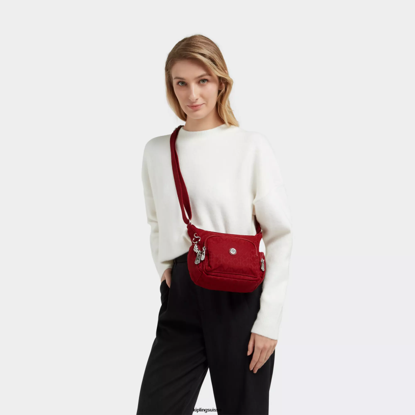 Kipling sacs à bandoulière signature rouge femmes mini sac à bandoulière gabbie FPRN73