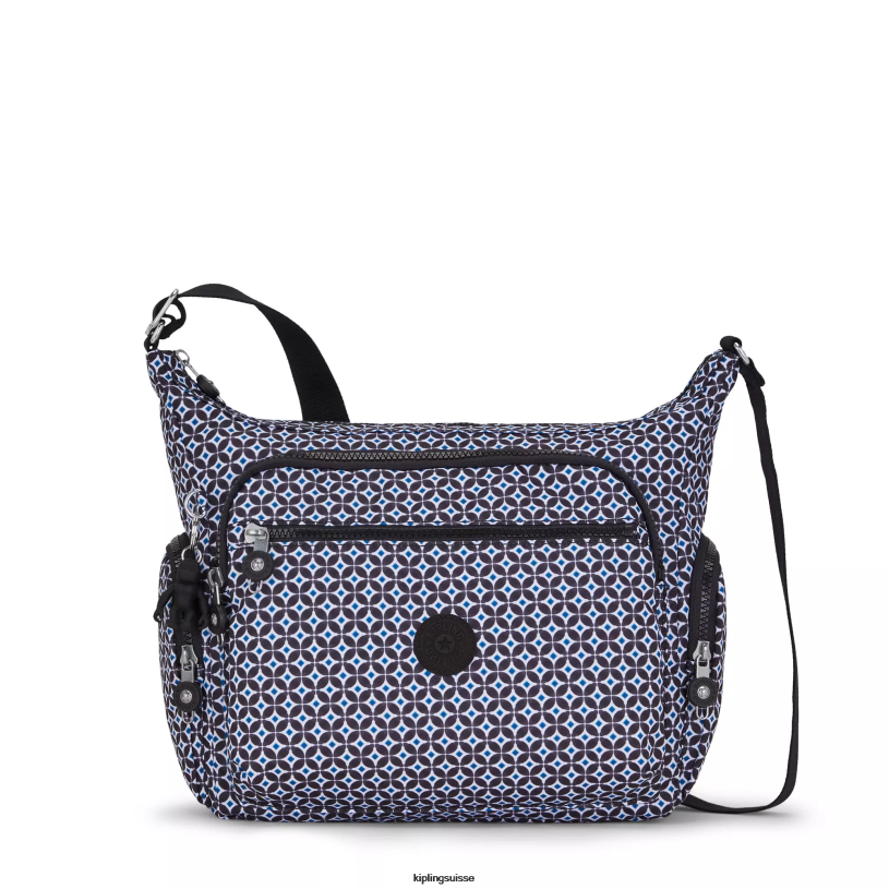 Kipling sacs à bandoulière tuile noirâtre femmes gabbie sac à bandoulière imprimé FPRN142 - Cliquez sur l'image pour la fermer