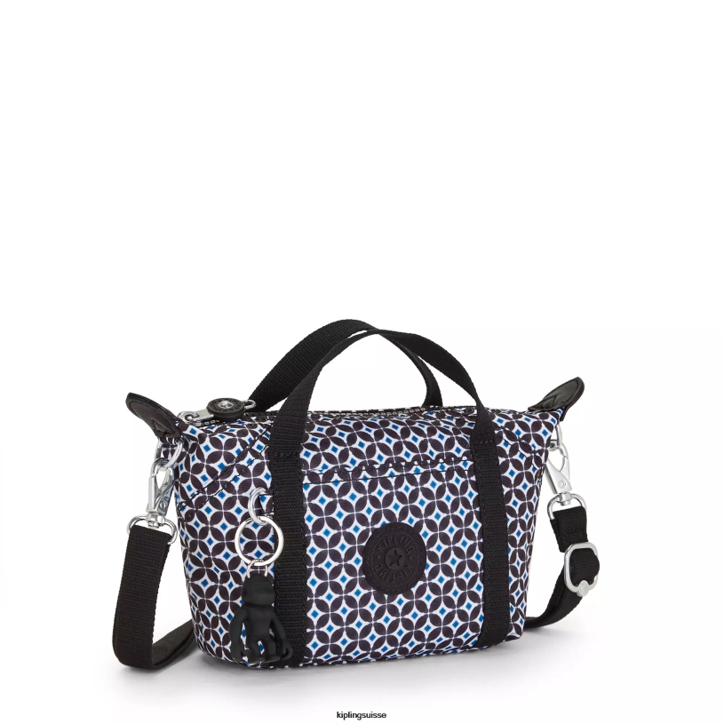 Kipling sacs à bandoulière tuile noirâtre femmes sac à bandoulière compact imprimé art FPRN24