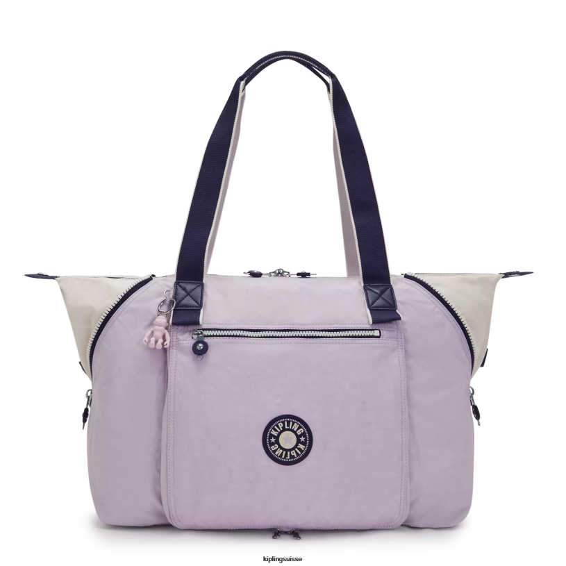 Kipling sacs fourre-tout doux bloc de lilas femmes sac fourre-tout bien-être art m FPRN263