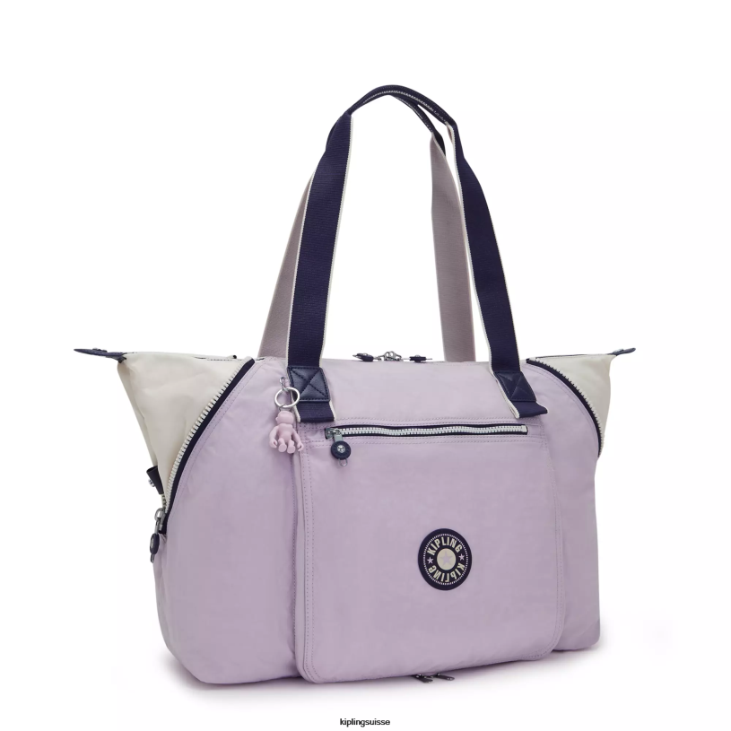 Kipling sacs fourre-tout doux bloc de lilas femmes sac fourre-tout bien-être art m FPRN263