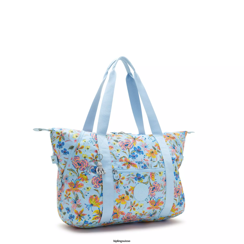 Kipling sacs fourre-tout fleurs sauvages femmes sac fourre-tout imprimé de taille moyenne FPRN262