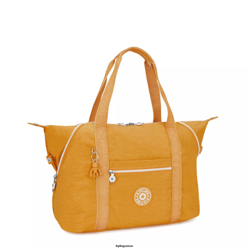 Kipling sacs fourre-tout jaune rapide femmes sac fourre-tout de taille moyenne FPRN256