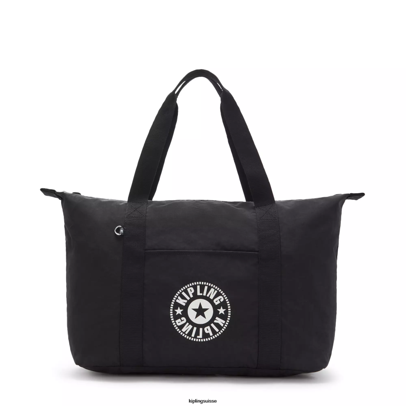 Kipling sacs fourre-tout lumière noire femmes sac fourre-tout art medium lite FPRN268