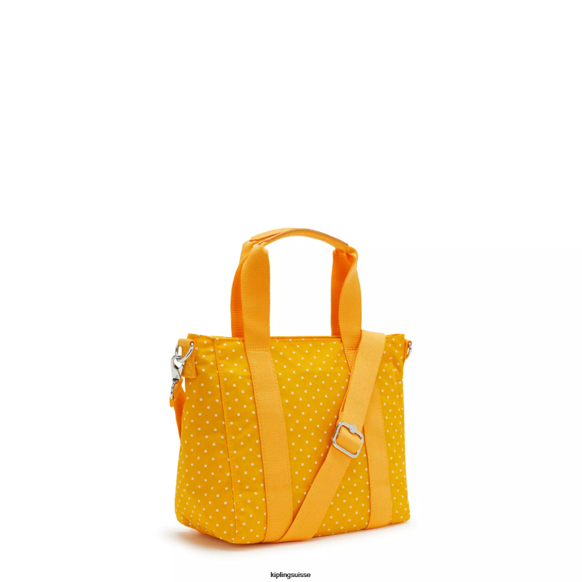 Kipling sacs fourre-tout point doux jaune femmes mini sac cabas imprimé asseni FPRN83