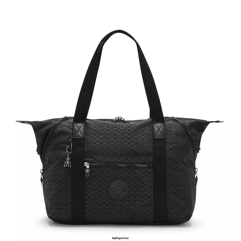 Kipling sacs fourre-tout signature en relief femmes sac fourre-tout imprimé de taille moyenne FPRN266 - Cliquez sur l'image pour la fermer